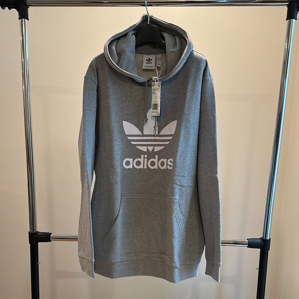 Adidas Gray Hoodie with Logo